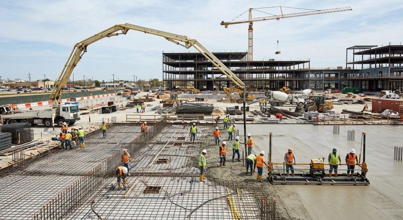 Commercial Slab Installation in Aurora, CO